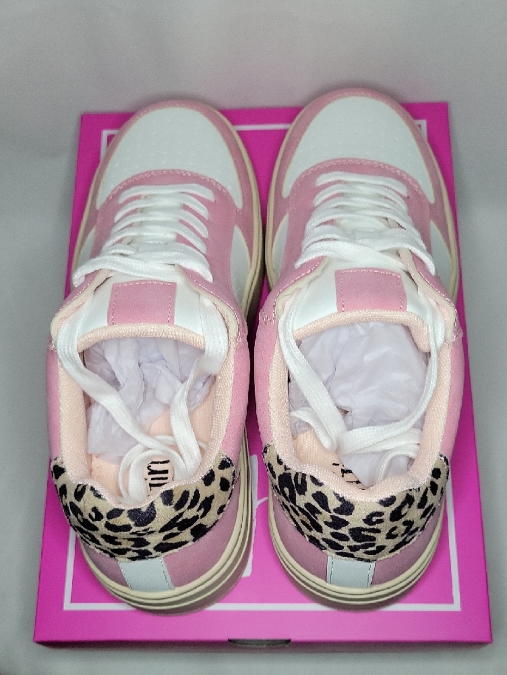 Hey Girl By Corky's Pregame Pink & White Sneakers Sz 9 (39) - Picture 4 of 6